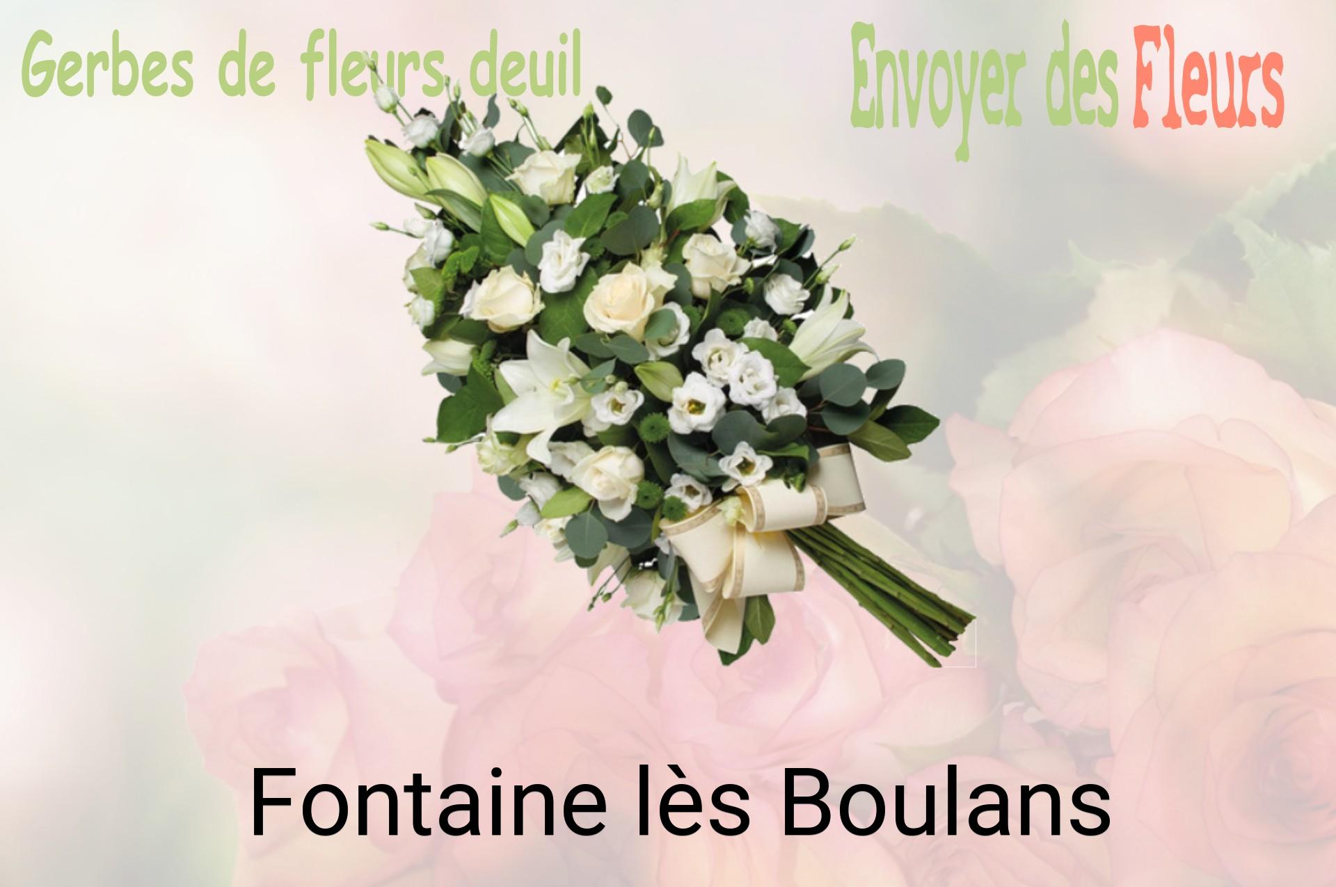 Gerbe de fleurs de deuil livrée à Fontaine-lès-Boulans